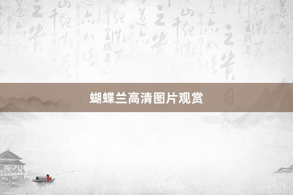 蝴蝶兰高清图片观赏